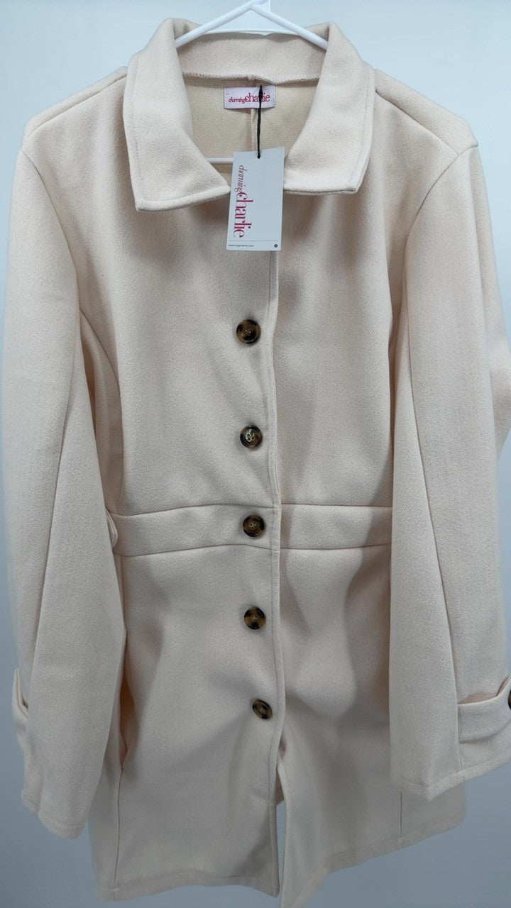 Button Up Long Sleeve Coat