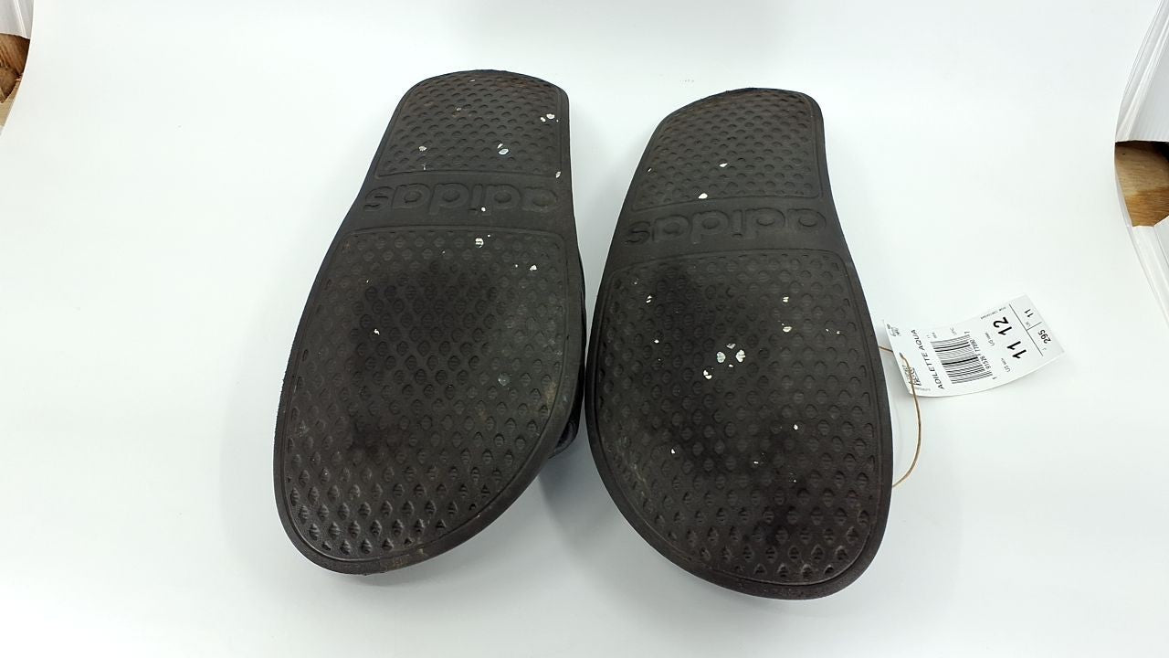 adidas Adilette Aqua Black Slides Men's 11 & Women's 12