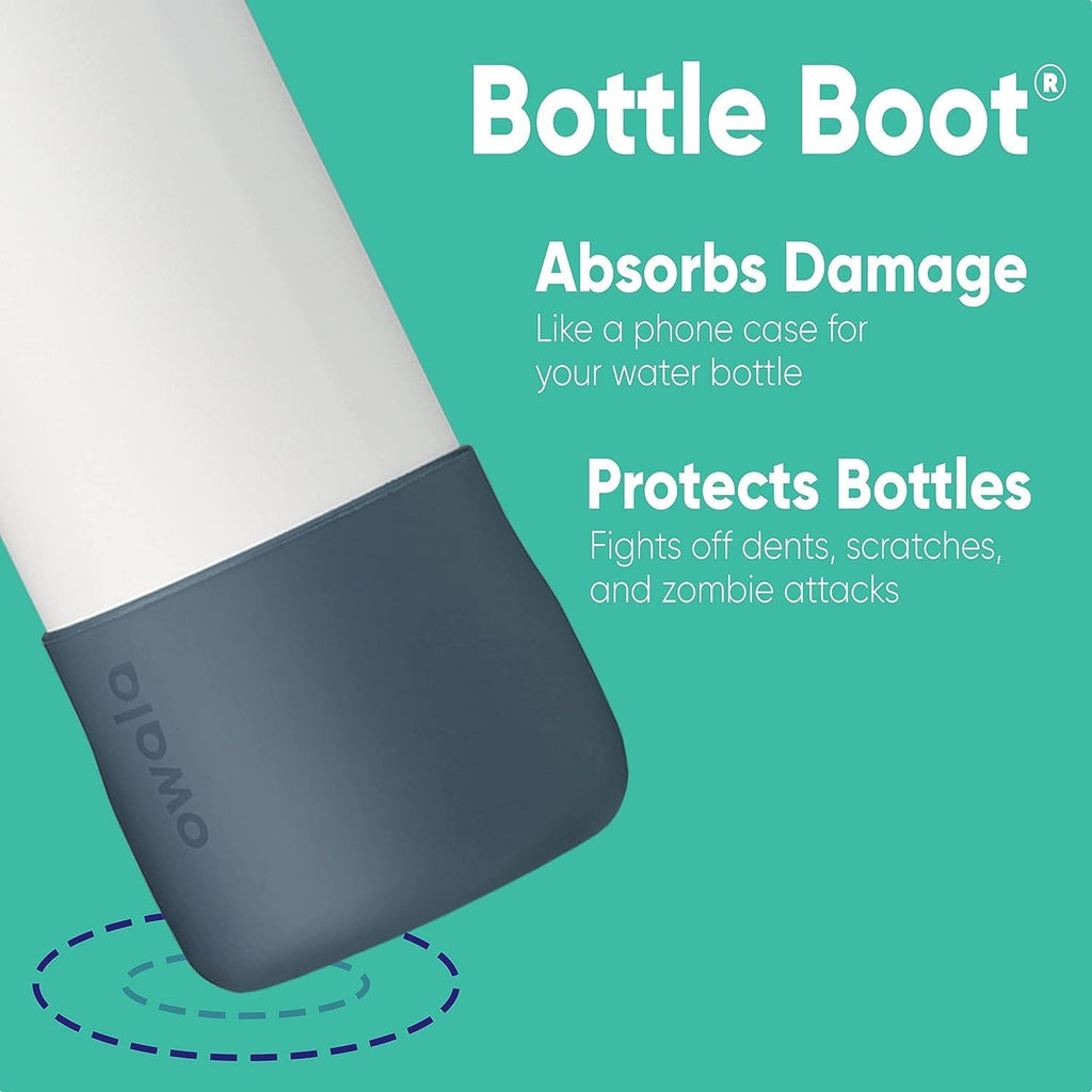 Owala 40 Oz Water Bottle Boot, Silicone Protective Sleeve, Grey