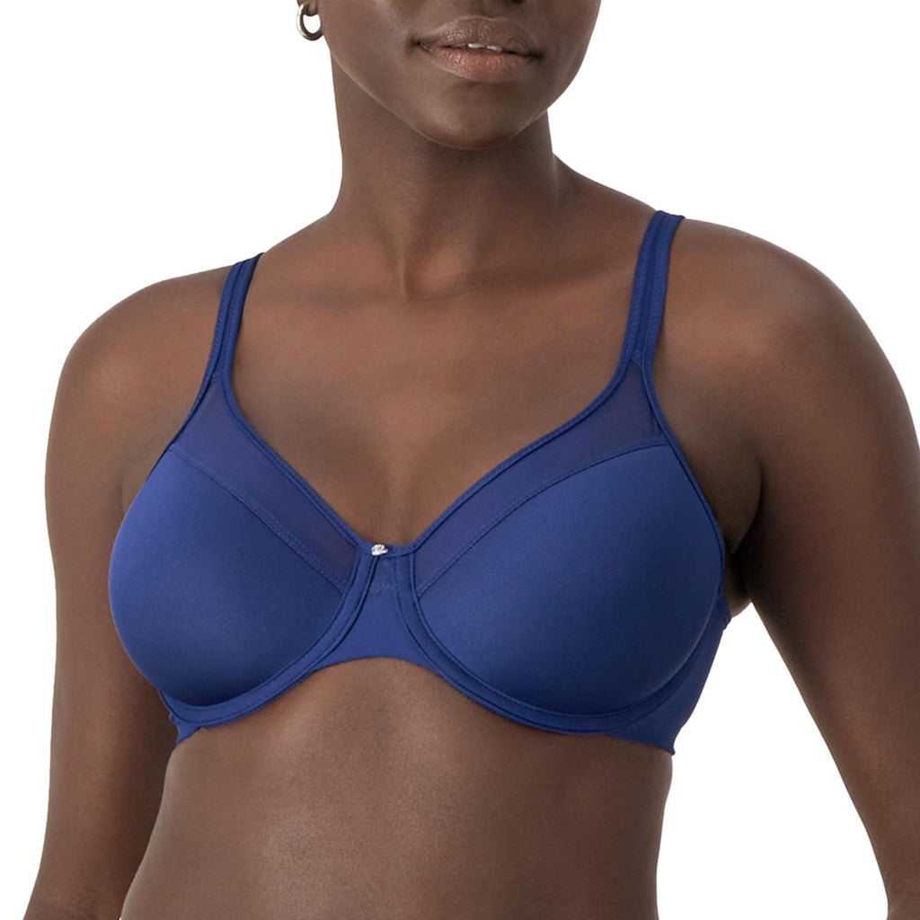 Bali One Smooth U Ultra Light Convertible Bra 38D In Navy