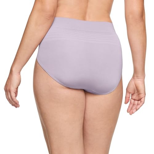 Warner's No Pinching Hi-Cut Briefs, Seamless, Medium, Orchid Hush