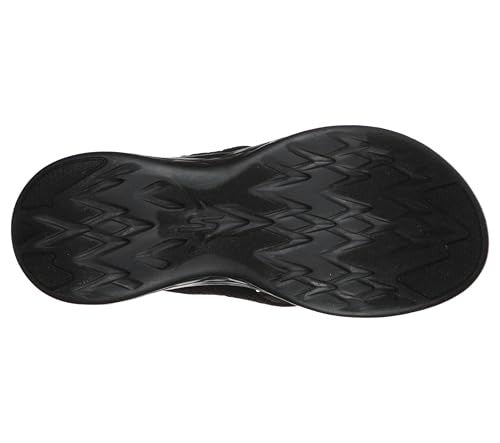 Skechers Women's On-The-Go 600 Sunny, Black, 9