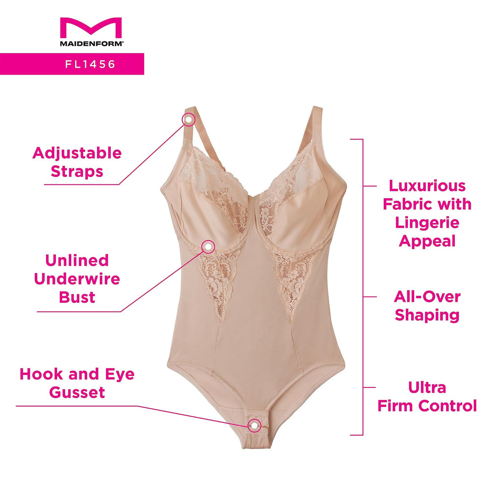 Women's Maidenform Shapewear, 36DD, Paris Nude, Underwire, Firm Control