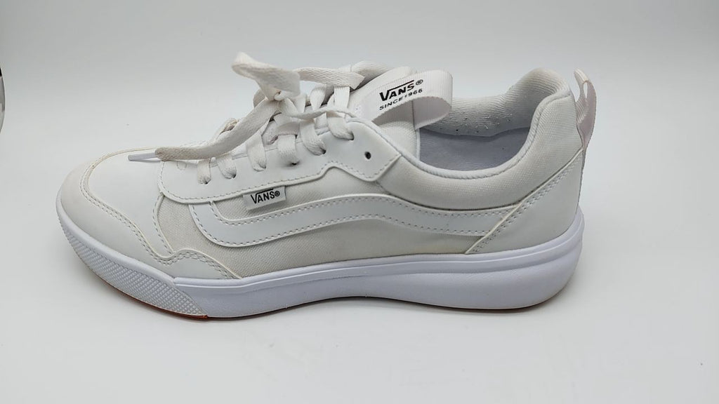 Vans Women's Range EXP Shoe, Tumble Canvas White White, 10 M US