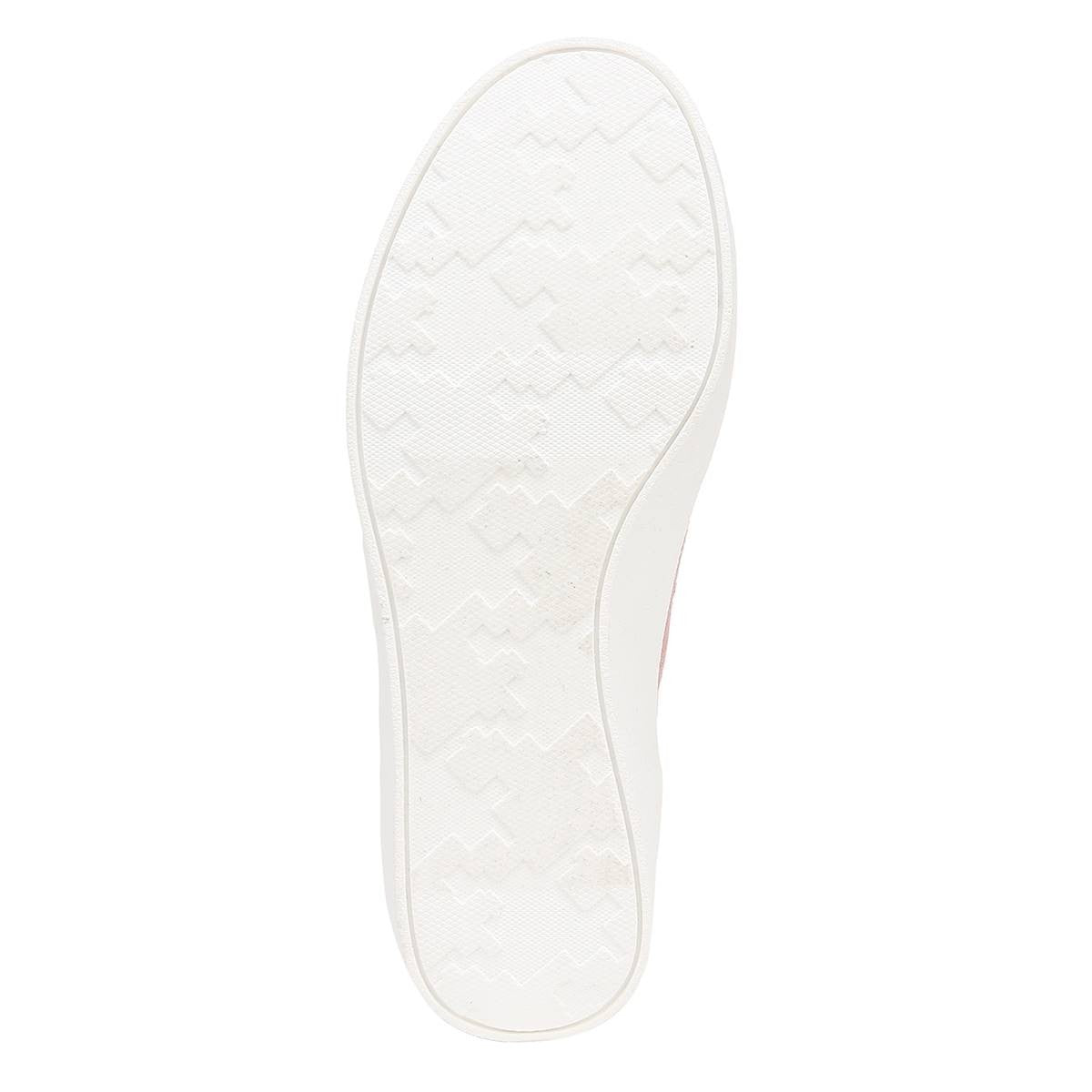 Dr. Scholl's Women's Madison Lace Sneaker, White/Brown, 8.5