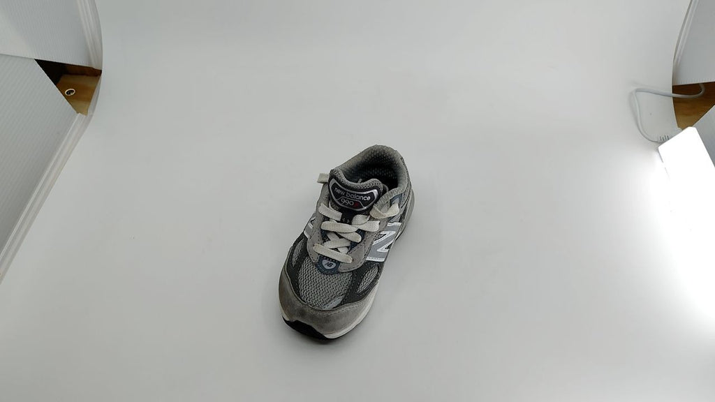 New Balance 990 V6 Toddler Lace-up Sneakers Grey/Silver 6.5XW
