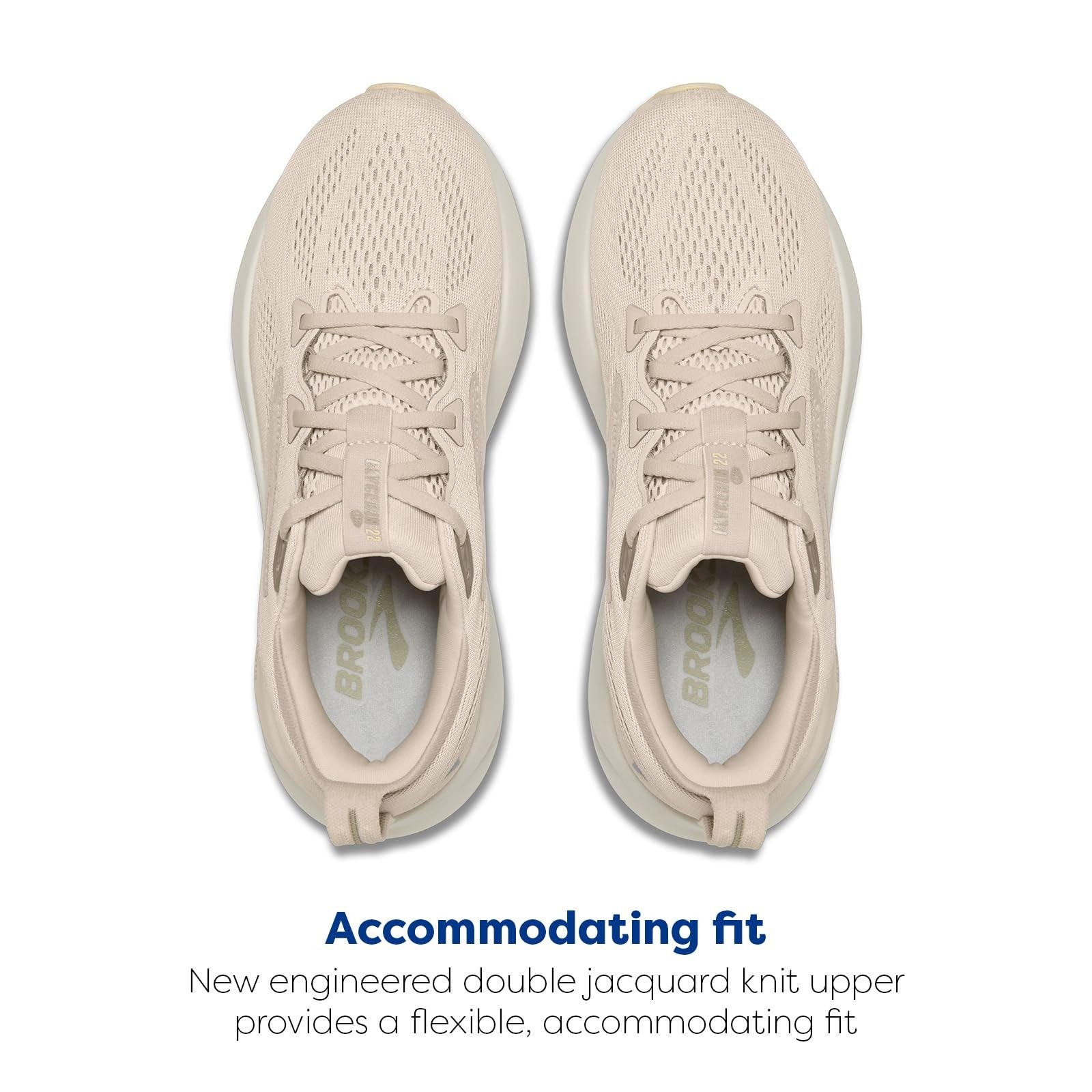 Brooks Glycerin 22 Neutral Running Shoes 9.5 Almond Peach/London Fog