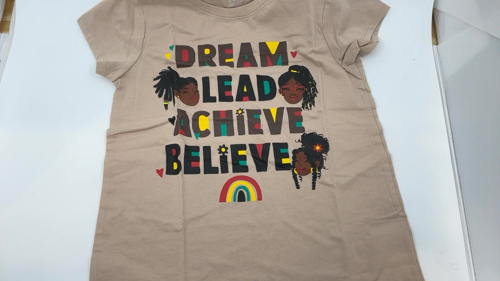 3-Pack Girls' Short Sleeve Tees, Medium, Kindness & Equality Graphics