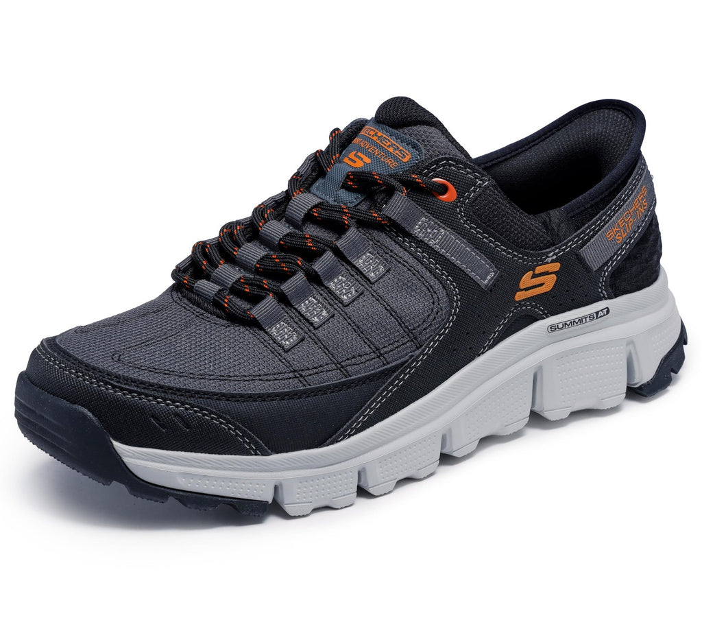Skechers Men's Summits at Hands Free Slip-in Sneaker,Gray/Orange,12