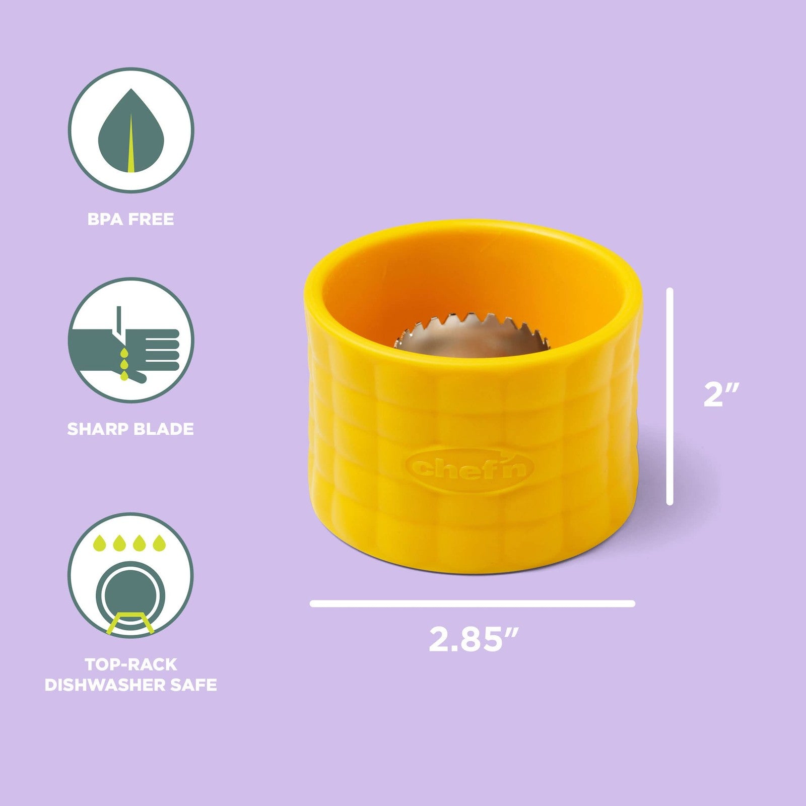 Chef'n 102-812-017 Cob Corn Stripper