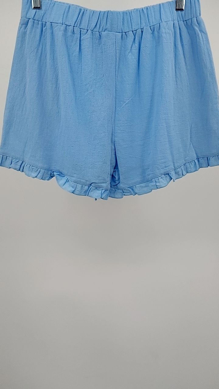 Lace Detail Round Neck Tank and Shorts Set