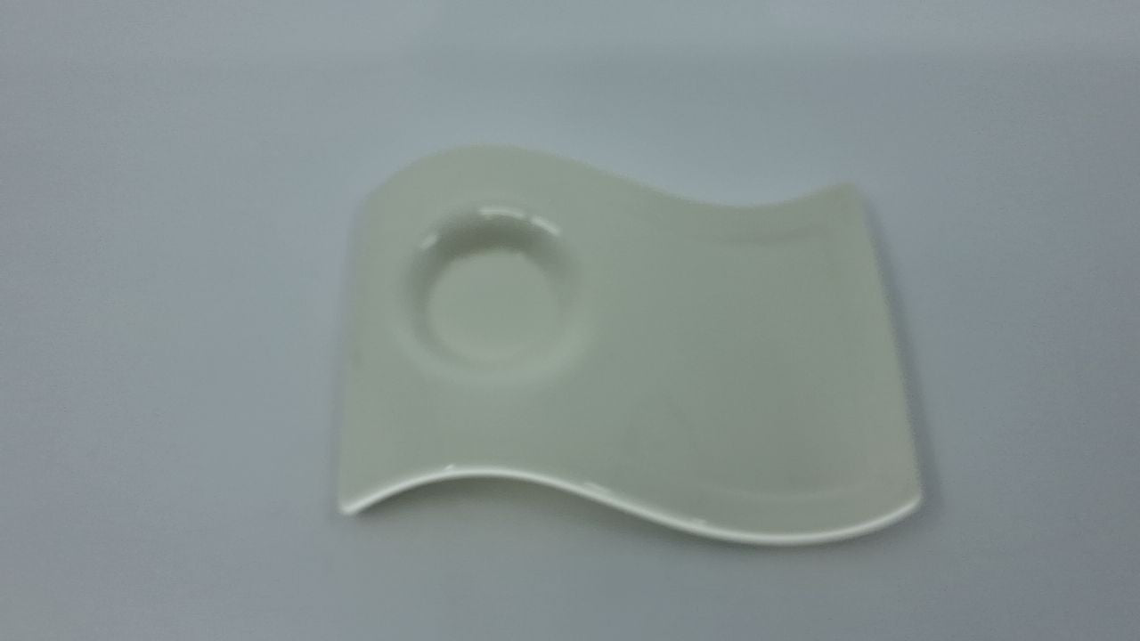Villeroy Boch NewWave Espresso Saucer Plate 6.5x5in White Porcelain