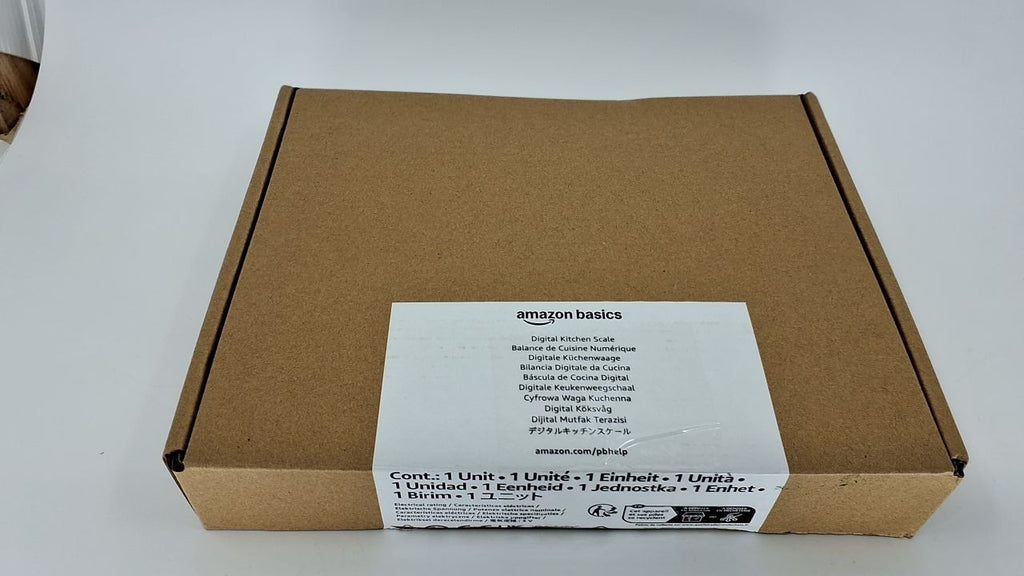 Digital Kitchen Scale, LCD, Black & Stainless Steel, Batteries Included