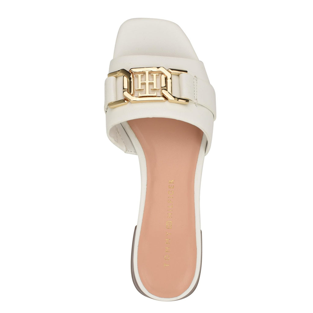 Tommy Hilfiger Women's Meliei Block Heel Slide Sandals - White