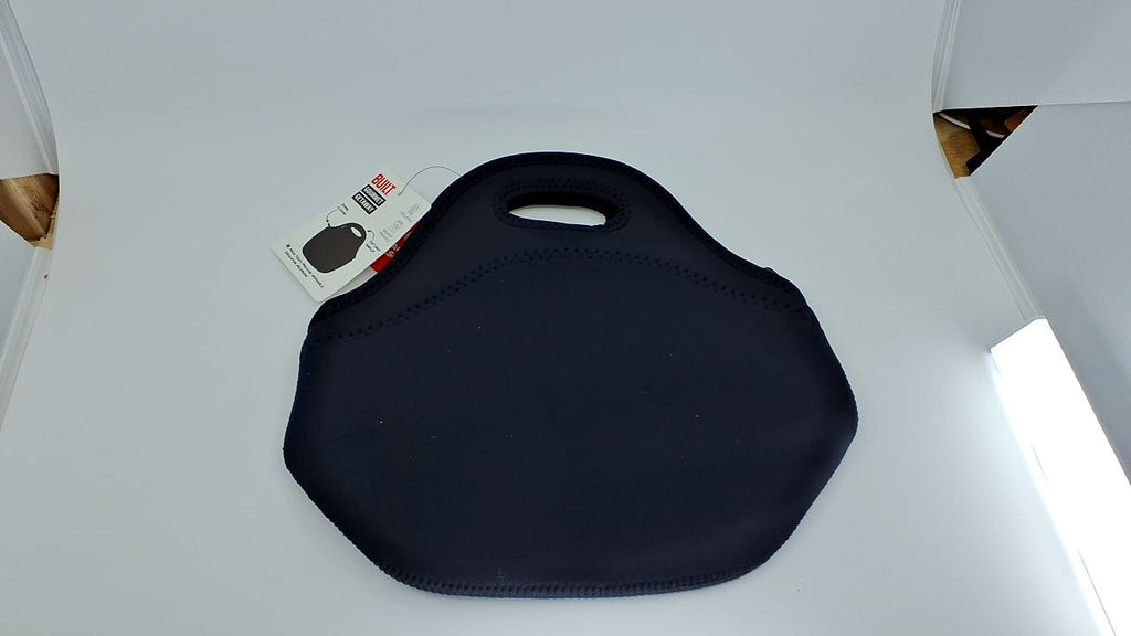 Reusable Insulated Lunch Tote Bag, Black Neoprene, One Size, BUILT Gourmet