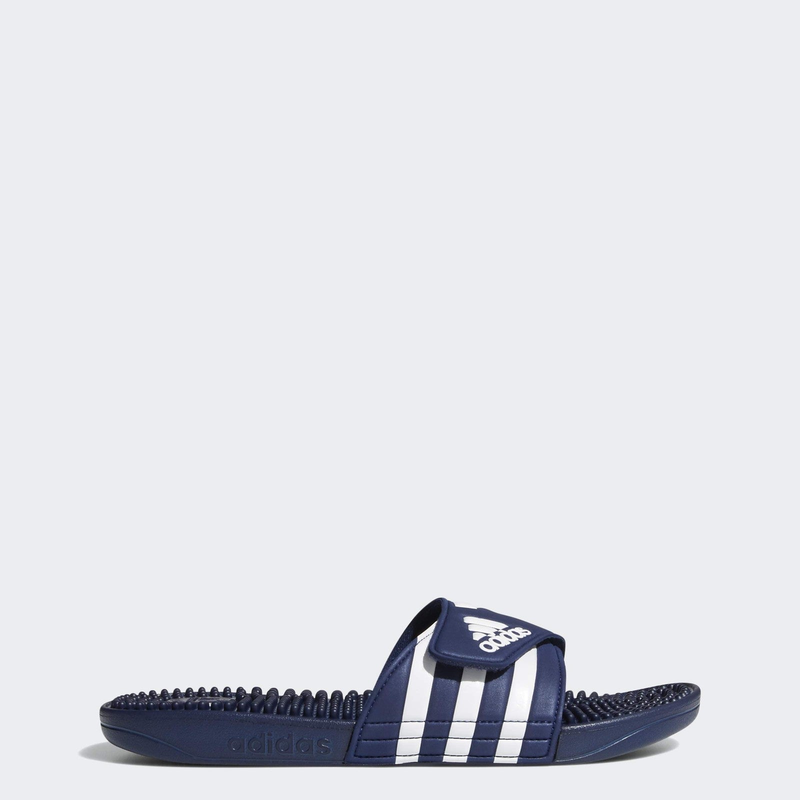 adidas Dark Blue Adissage Slides Sandal, 11 Women/10 Men