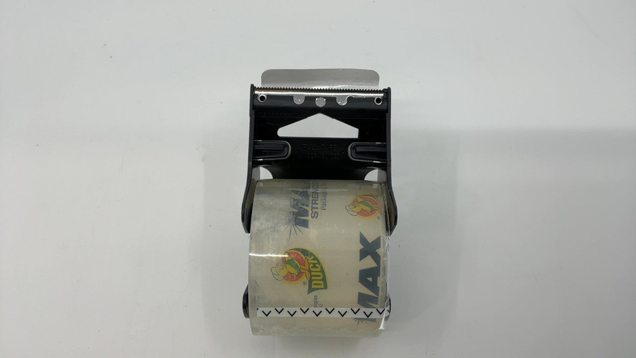 Duck Max Strength Clear Packing Tape 6 Rolls 1.88in x 22yds w/ Dispensers