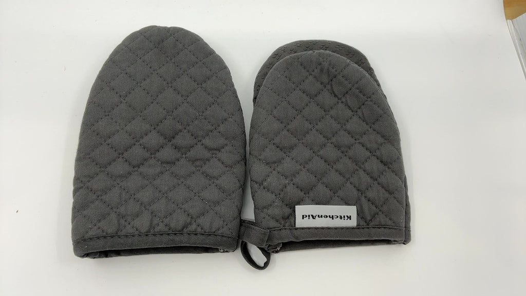 KitchenAid Asteroid Mini Oven Mitt Set, 5.5"x8", Charcoal Grey, 2 Piece