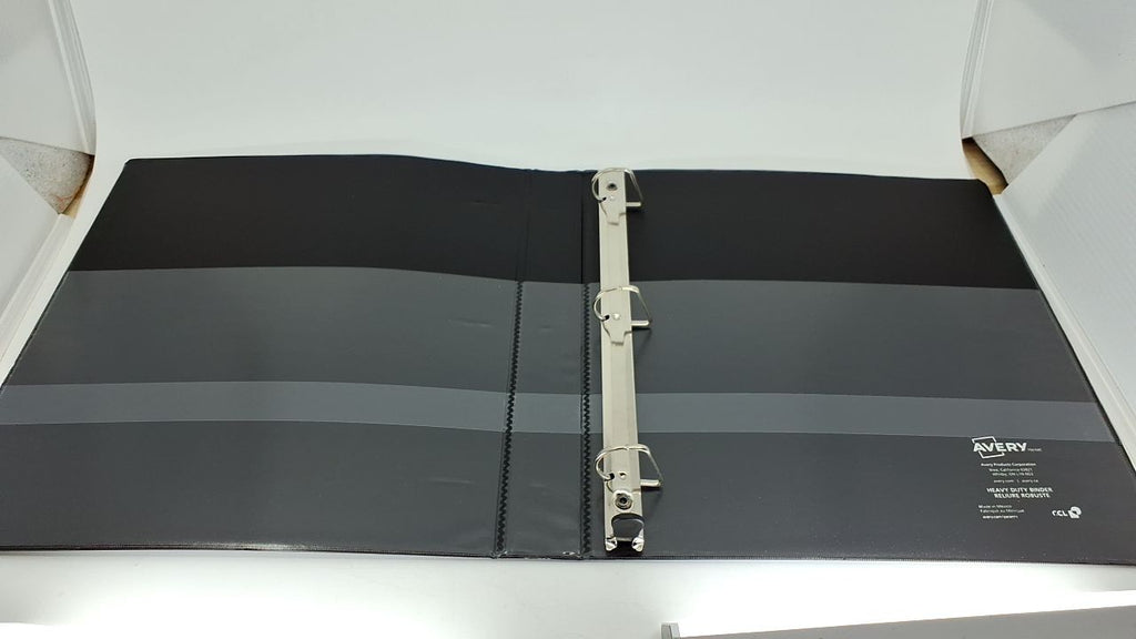 Avery 1" Black Heavy-Duty View Binder, Slant Rings, Holds 8.5" x 11"