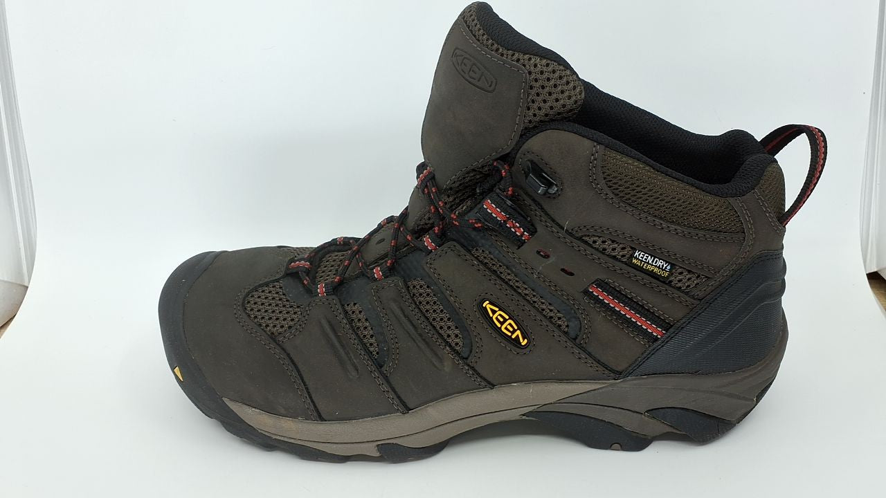 KEEN Utility Men's Lansing Mid Height Steel Toe Waterproof Work Boots