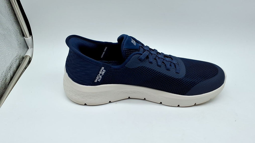 Skechers Women's Go Walk Flex Slip-Ins, Athletic Mesh, Navy/White, 8.5