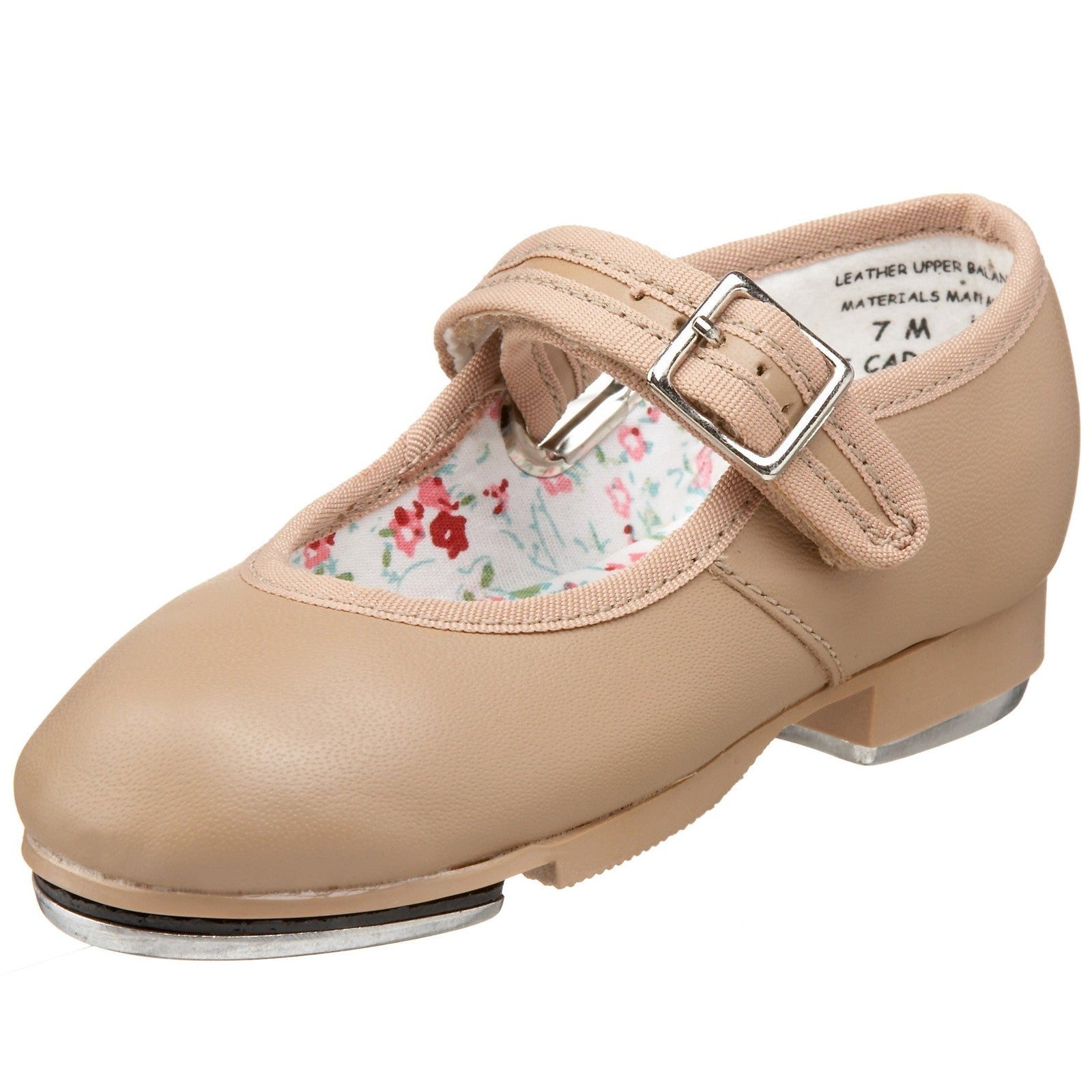Capezio girls 3800 Tap Shoe mary jane flats, Caramel, 13.5 Little Kid US