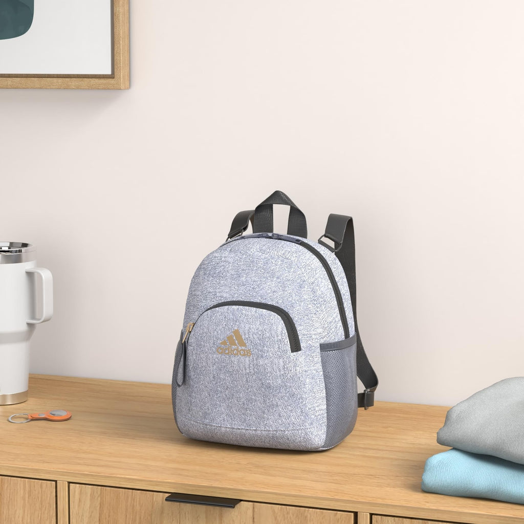 adidas Linear Travel Mini Backpack OSFA Grey/White Adjustable Straps