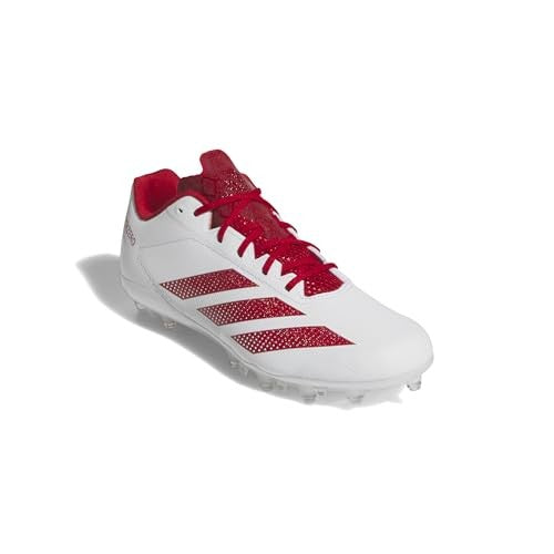 adidas Adizero Electric.2 Football Shoes, White/Power Red, Men's Size 8