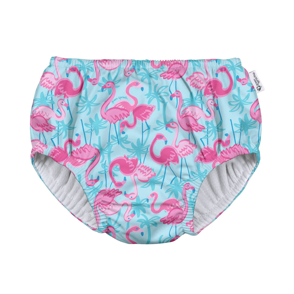 i play. by Green Sprouts Pull-Up Swim Diaper, 2-3T, Aqua Palm