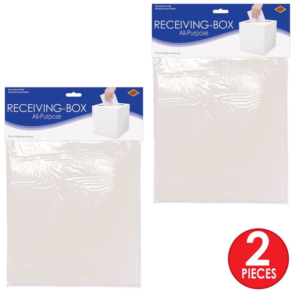 Beistle 2 White Gift Card Boxes for Anniversaries & Graduations