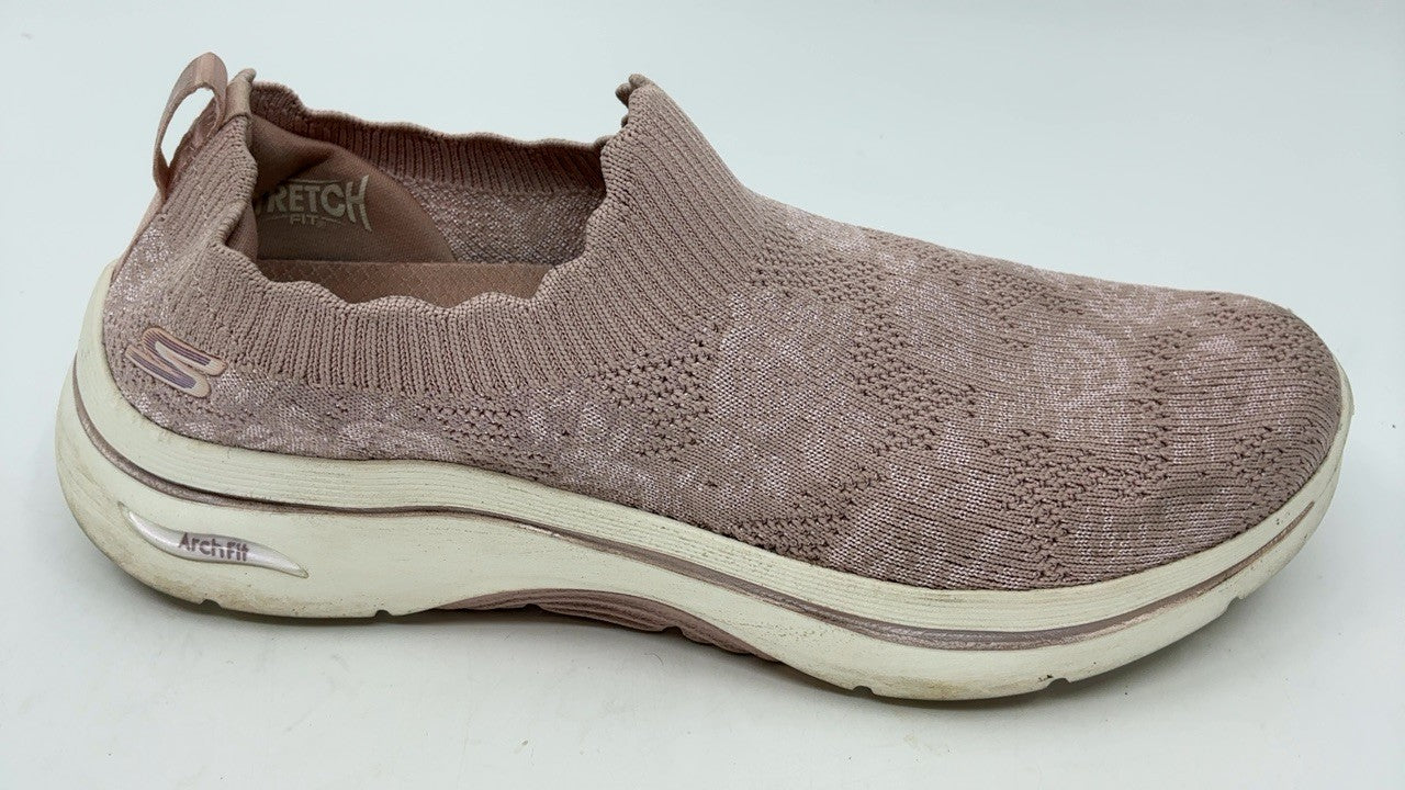 Skechers Women's Go Walk Arch Fit 2.0 Rosa Linda Sneaker, Mauve, 8.5