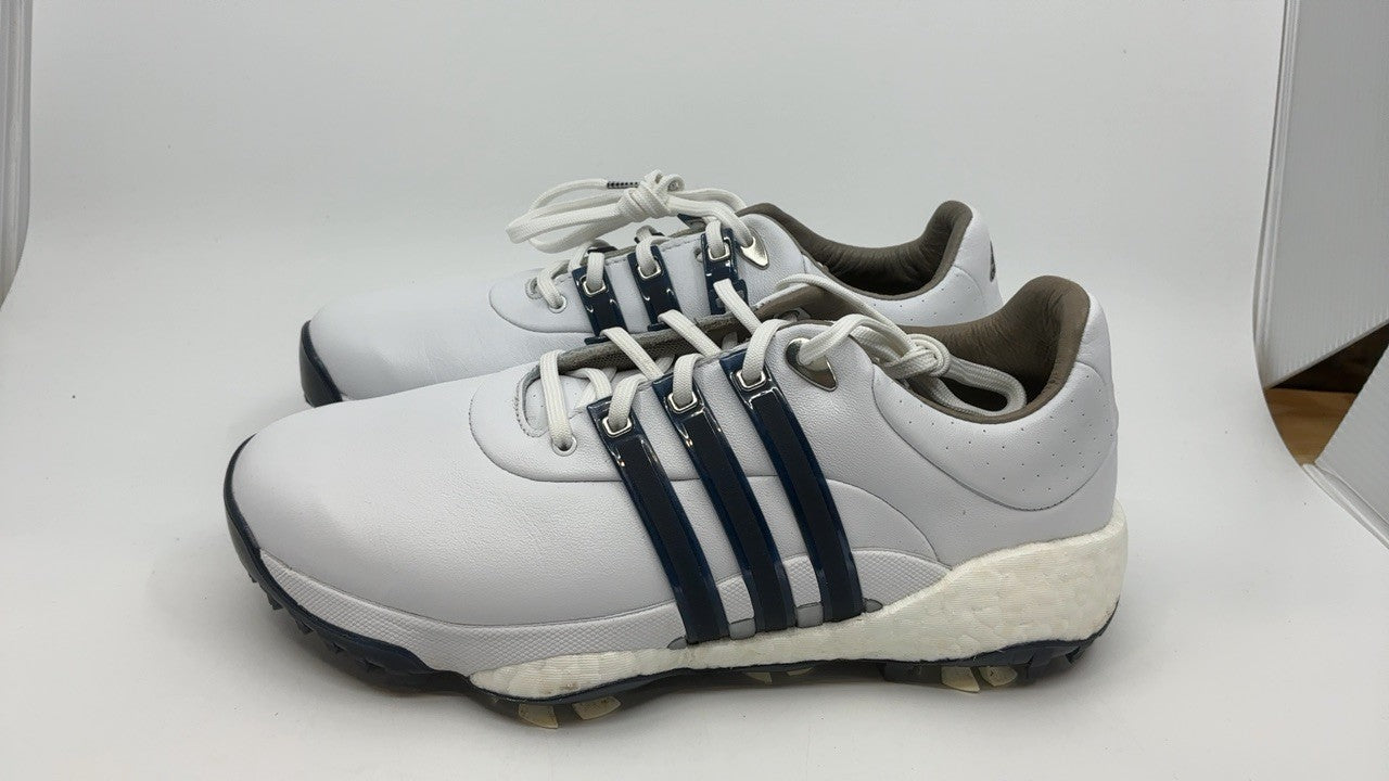 adidas Tour360 22 Golf Shoes, Size 7, Footwear White/Navy/Silver