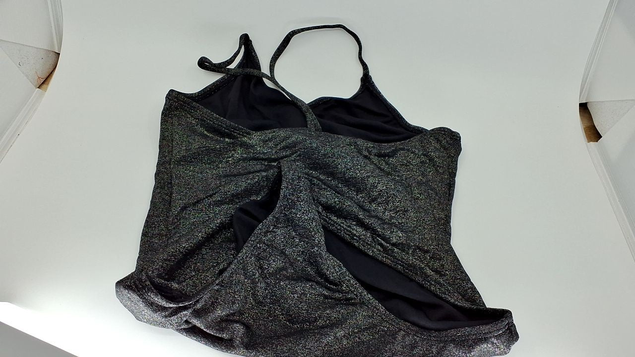 Girls' Kanu Surf Hurricane Sport Swimsuit, UPF 50, Black, Size 14