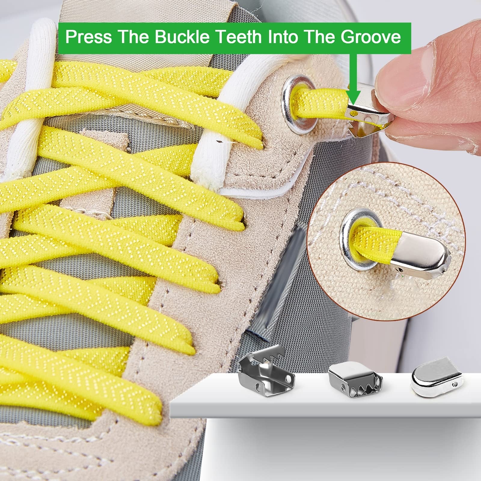 Hstgaga Elastic Shoe Laces for Kids and Adults, Tieless Shoelaces for Sneakers