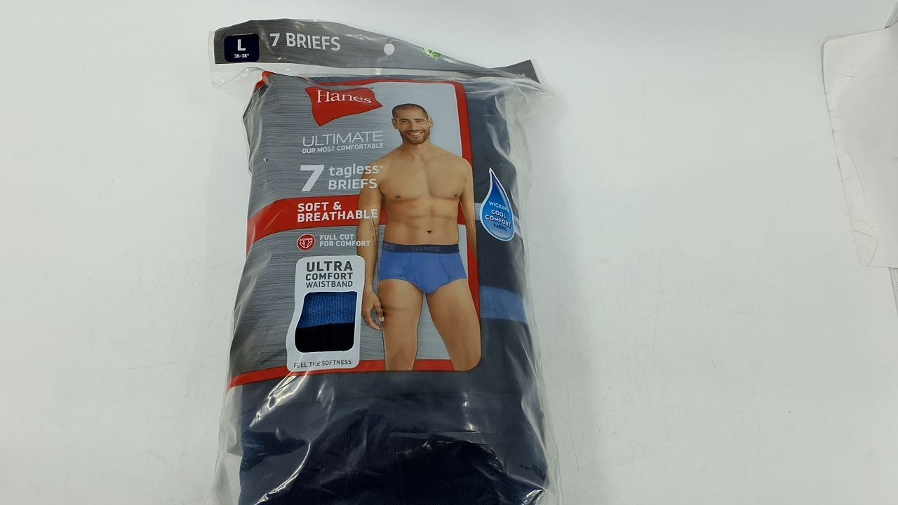 Hanes mens Ultimate Tagless Brief, 7 Pack - Assorted, X-Large