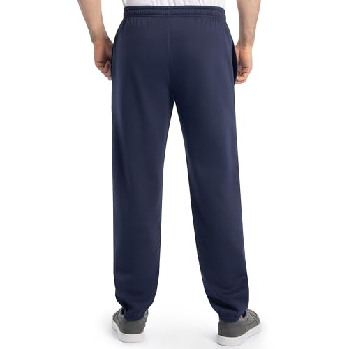Men's Eversoft Fleece Joggers, Elastic Bottom, Navy, Medium
