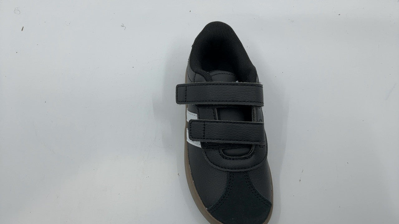 adidas Kids VL Court 3.0 Sneaker, Black/White/White, 10 US Unisex Toddler