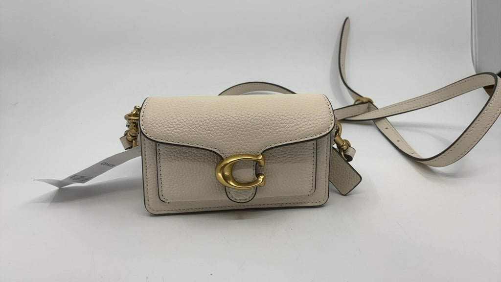 COACH Tabby 12 Cross Body Women's Handbags Chalk, Leather