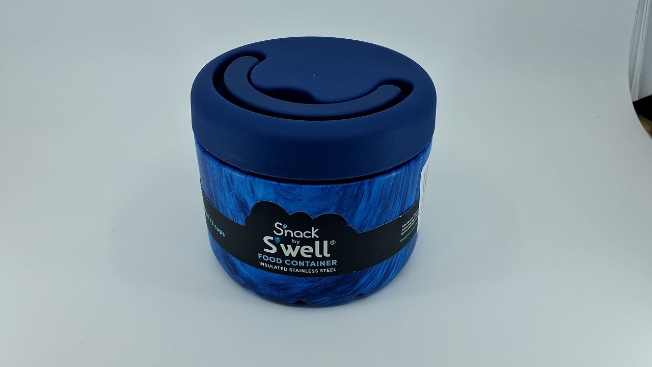 24 Oz Double-Layered Insulated Food Container Azure Forest Stainless Steel