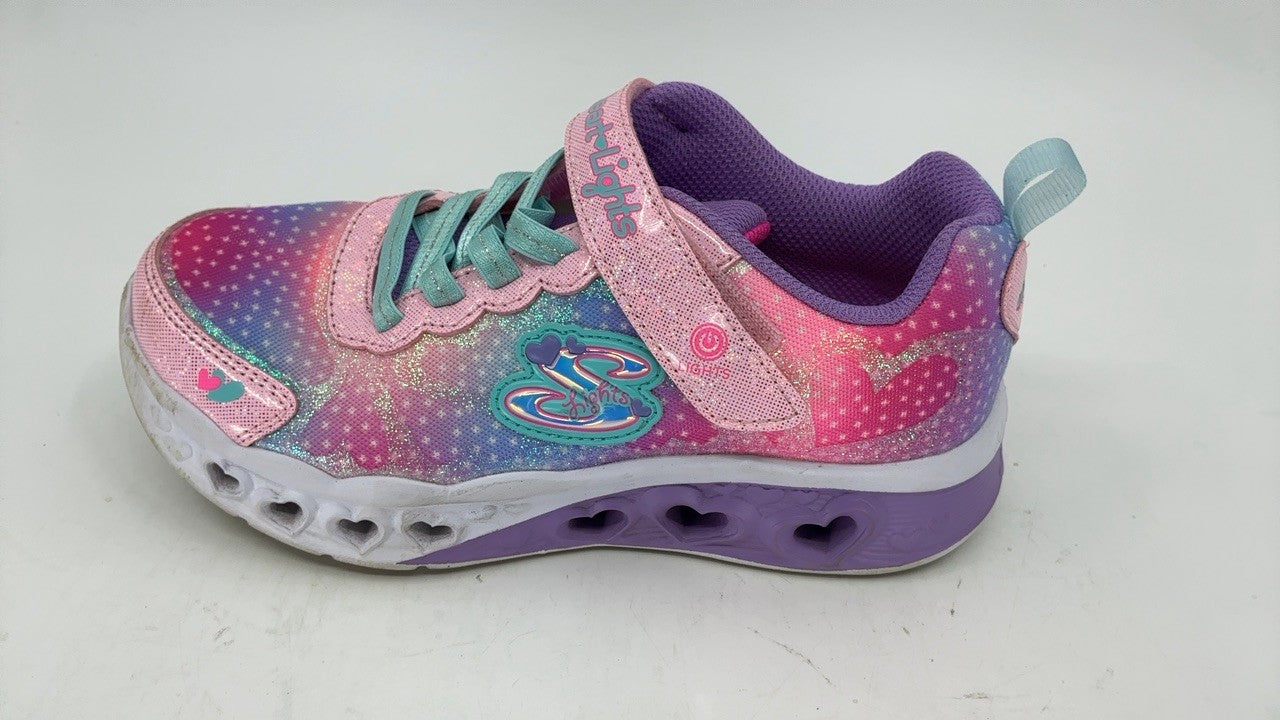 Skechers Unisex-Child Flutter Heart Lights, Pink/Multi, 1 Little Kid