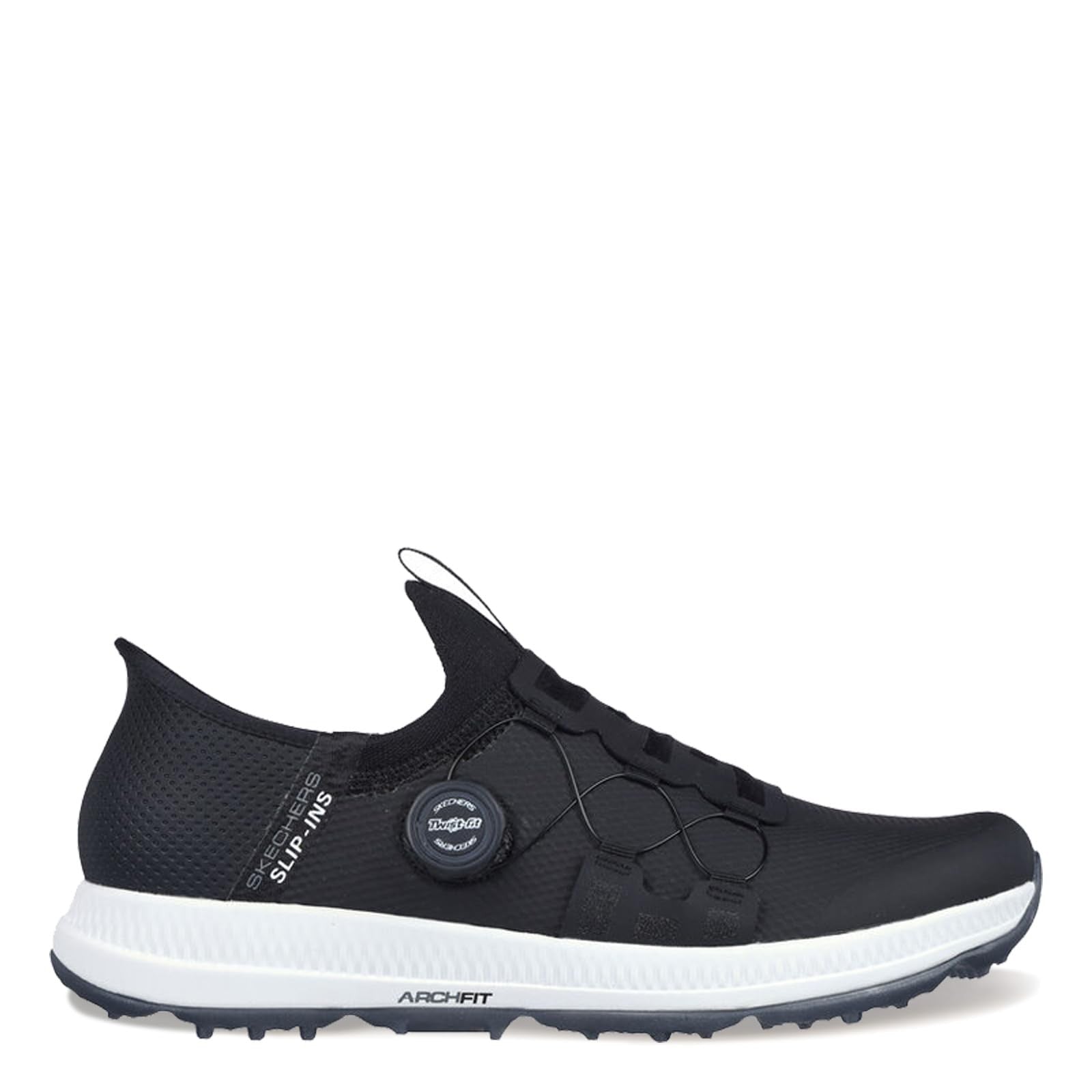 Skechers Men's Go Golf Elite 5 Arch Fit Shoes, Waterproof, 9.5, Black/White