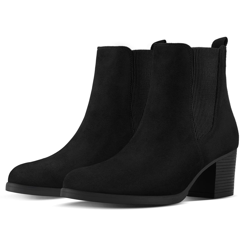 COASIS Women's Chelsea Boots Chunky Block Heel Slip On with Elastic Sided 6.5W