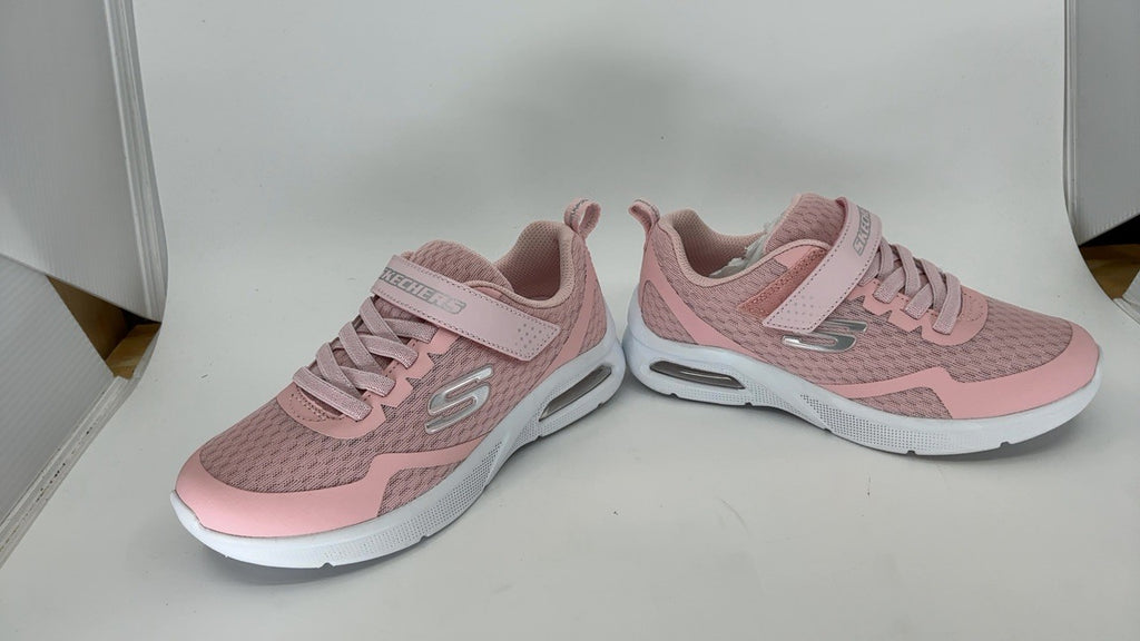 Skechers girls Microspec Max Sneaker, Light Pink, 3 Little Kid US