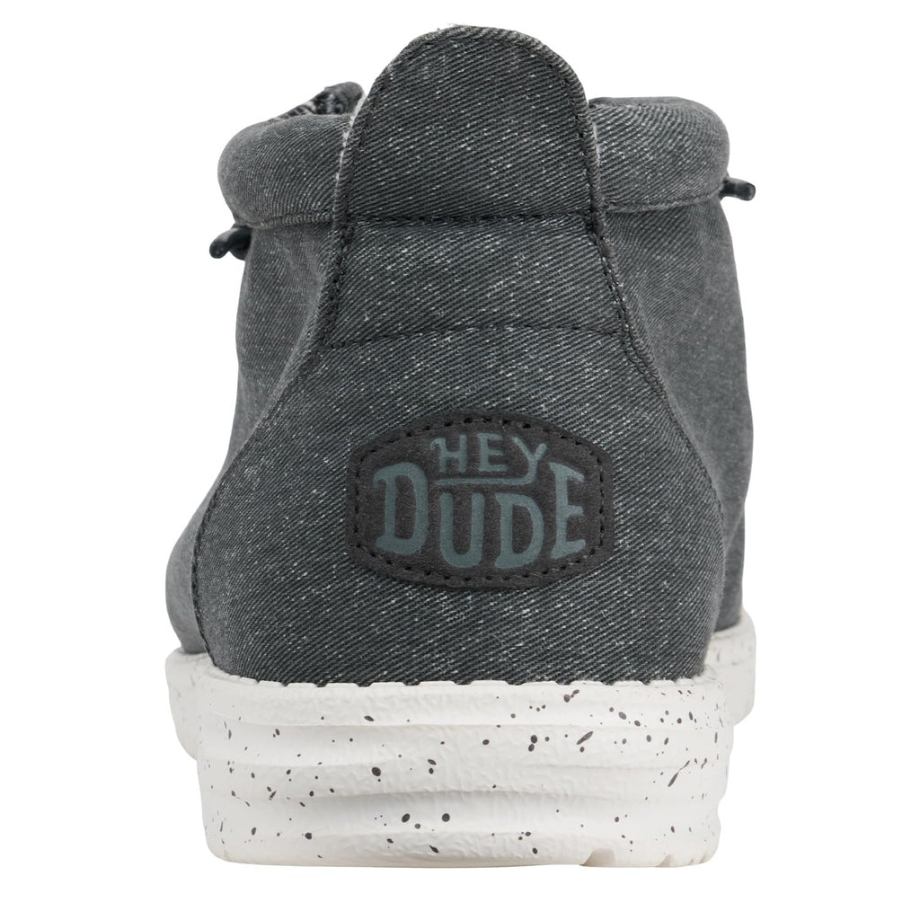 Hey Dude Men's Wally Mid Grey Slip-On Shoes Size 12 Lightweight