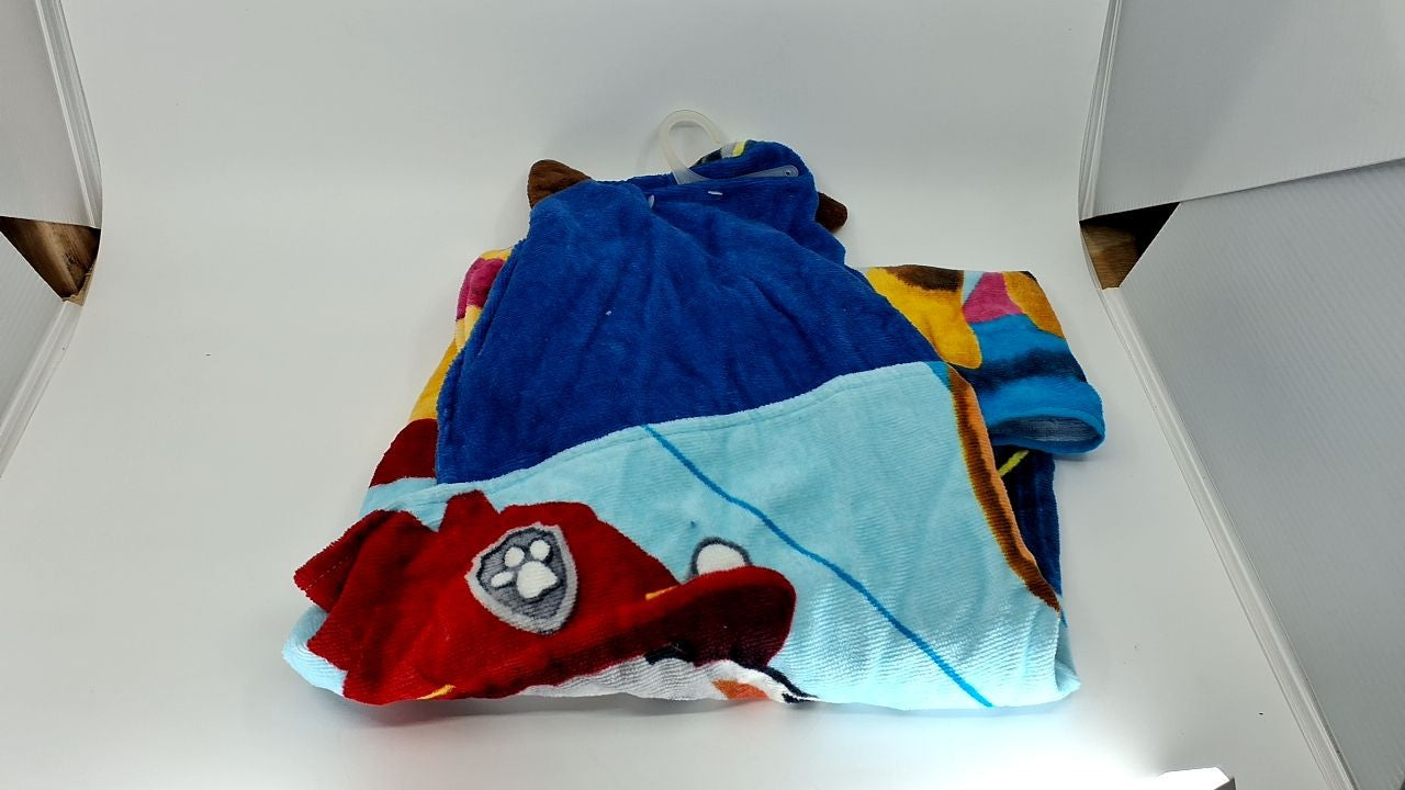 Paw Patrol Kids Bath Towel Wrap 24x50 in Blue Cotton Terry