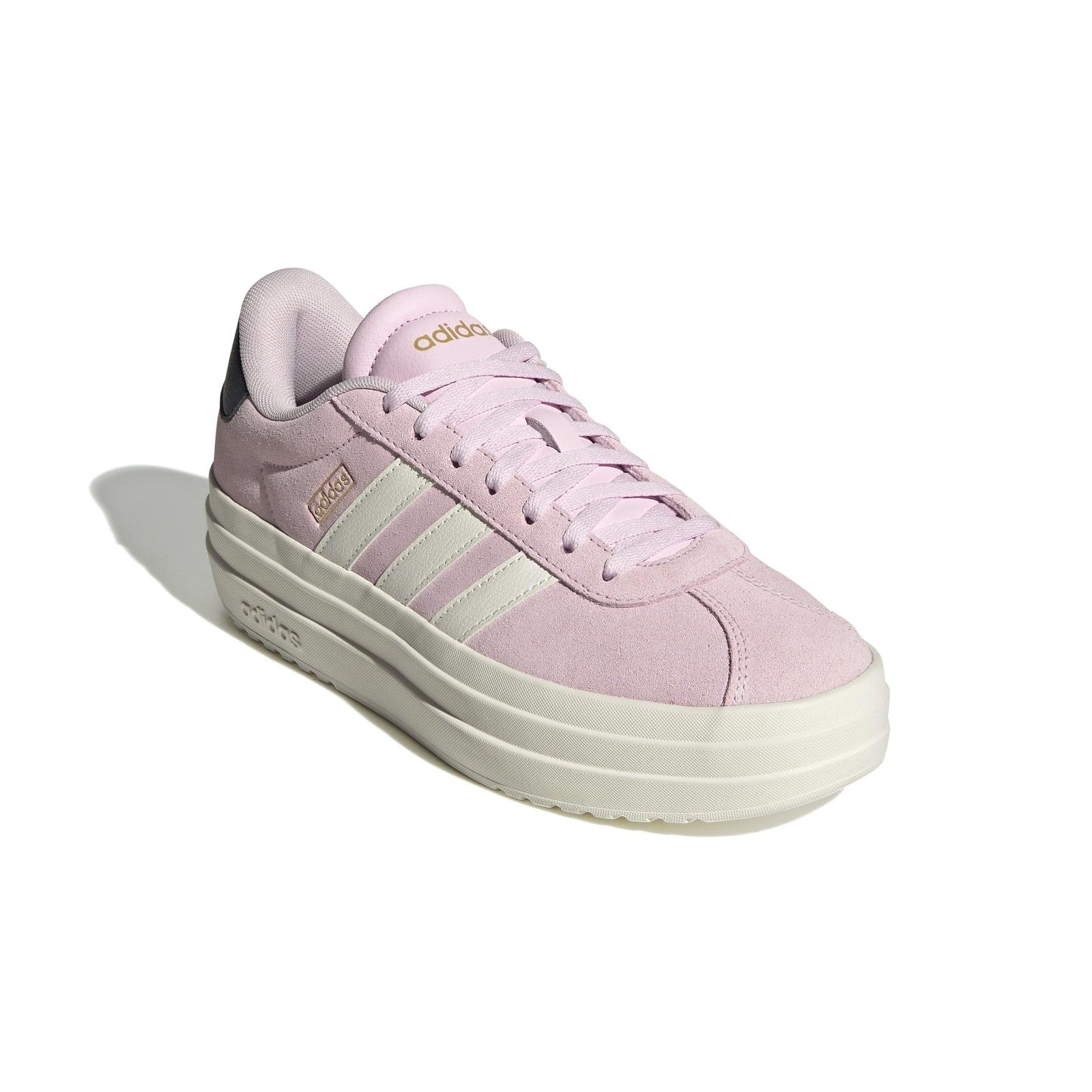 adidas Women's VL Court Bold, Clear Pink/White/Black, 6.5