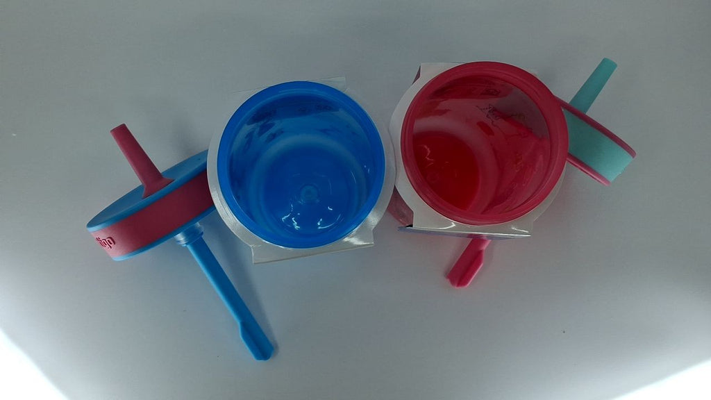 Contigo Leighton Kids Water Bottle 2-Pack 14oz Spill-Proof Blue Raspberry/Azalea