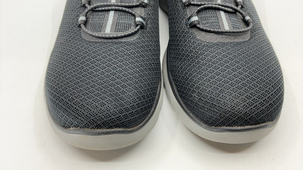Skechers Men's Summits High Range Slip-in Sneakers, Black/Charcoal, Size 12