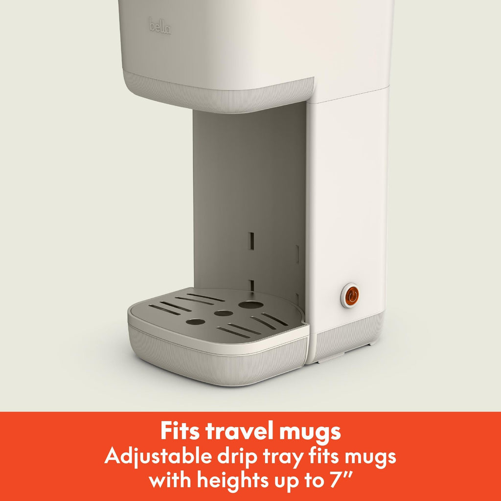 Compact Single Serve Coffee Maker, 1000W, Oatmilk, Brews 6oz-14oz