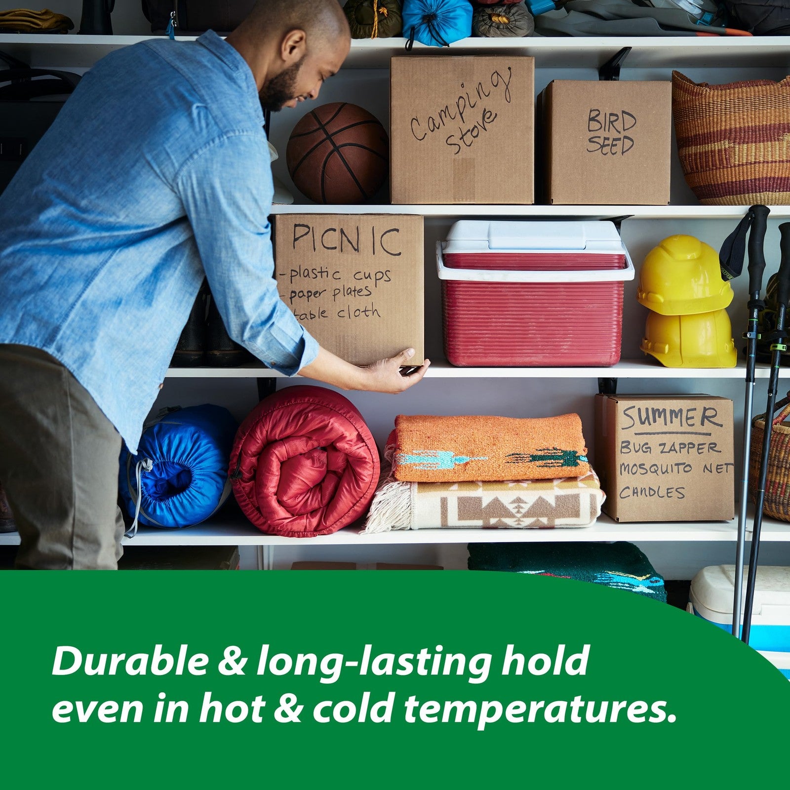 Duck Heavy Duty Clear Tape - 6 Rolls, 1.5 In. Core, Shipping & Moving